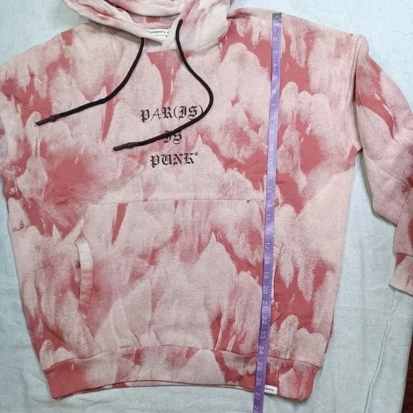 ELEVEN PARIS Cotton Marble Hoodie sz Medium